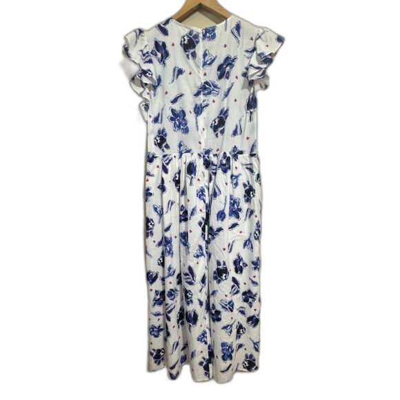 baum und pferdgarten Admore Floral Smocked Cotton Dress sz 40 spring easter - Picture 3 of 10